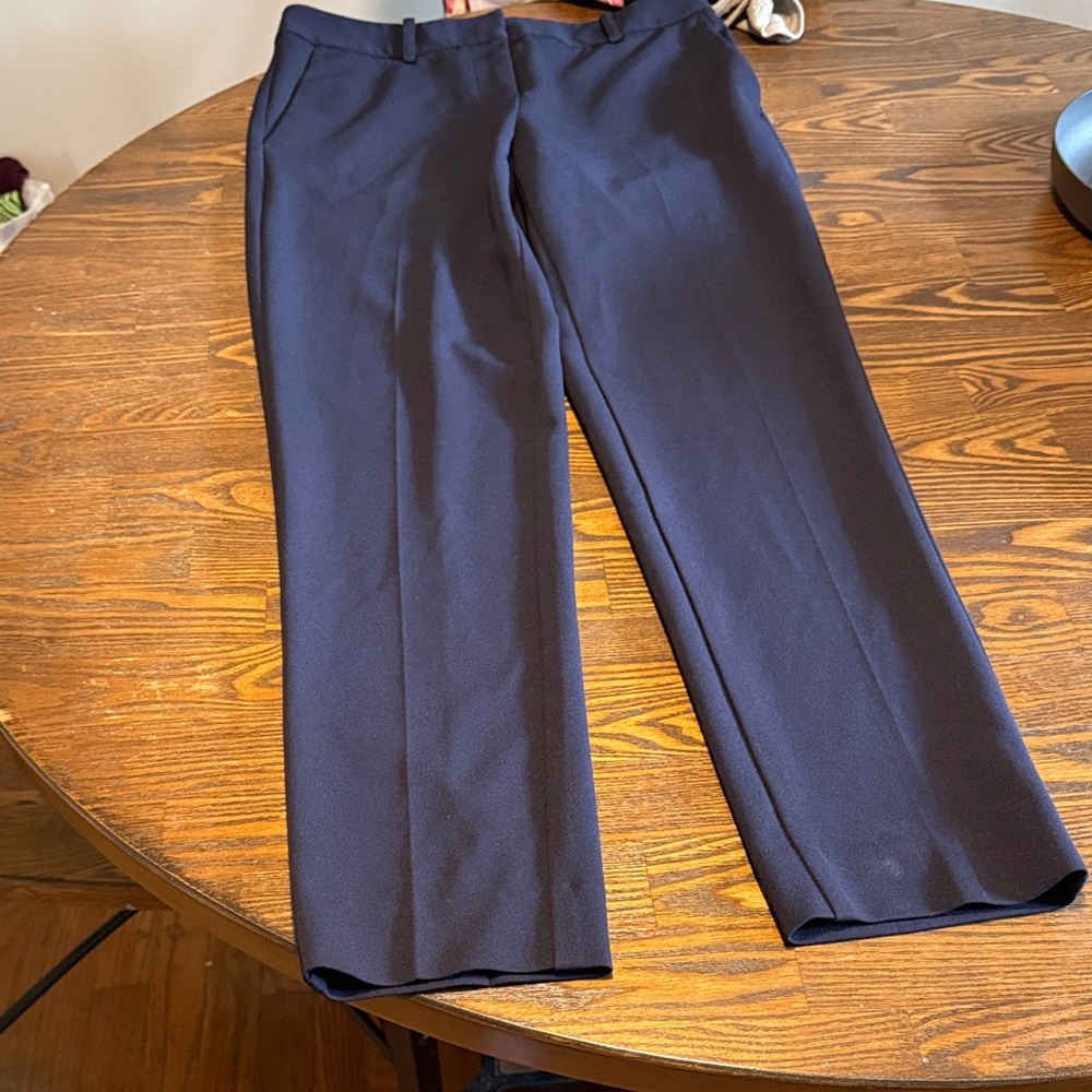 DKNY Women's Navy Straight-Leg Dress Pants